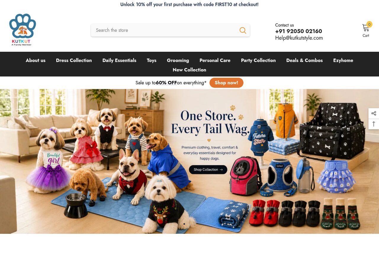 KutKut Style — A large pet-fashion and supplies store for KutKut Style
