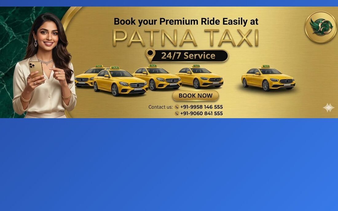 A booking-focused taxi website for Patna Taxi across Bihar — screen 2