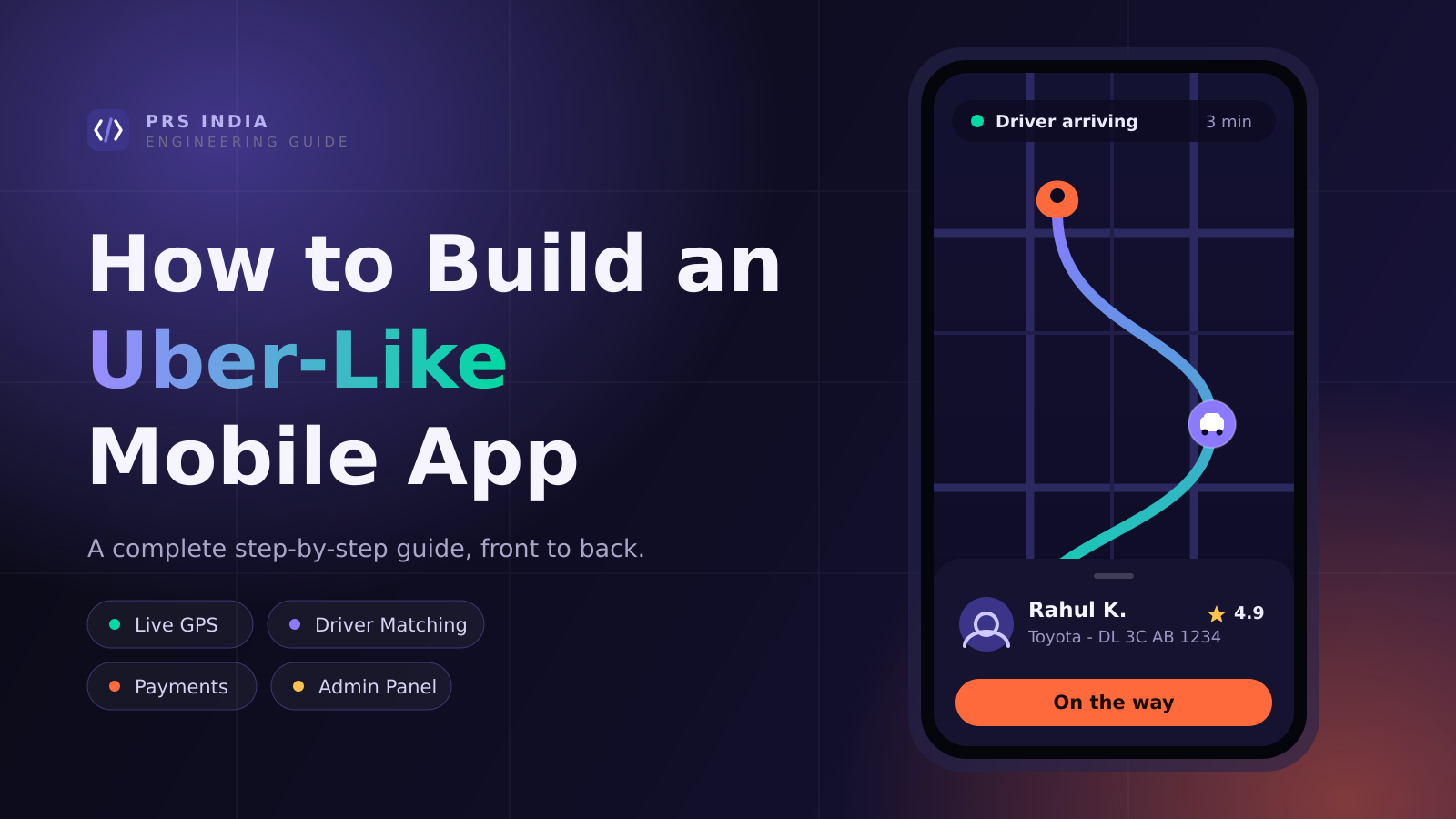 How to Build an Uber-Like Mobile App: A Complete Step-by-Step Guide